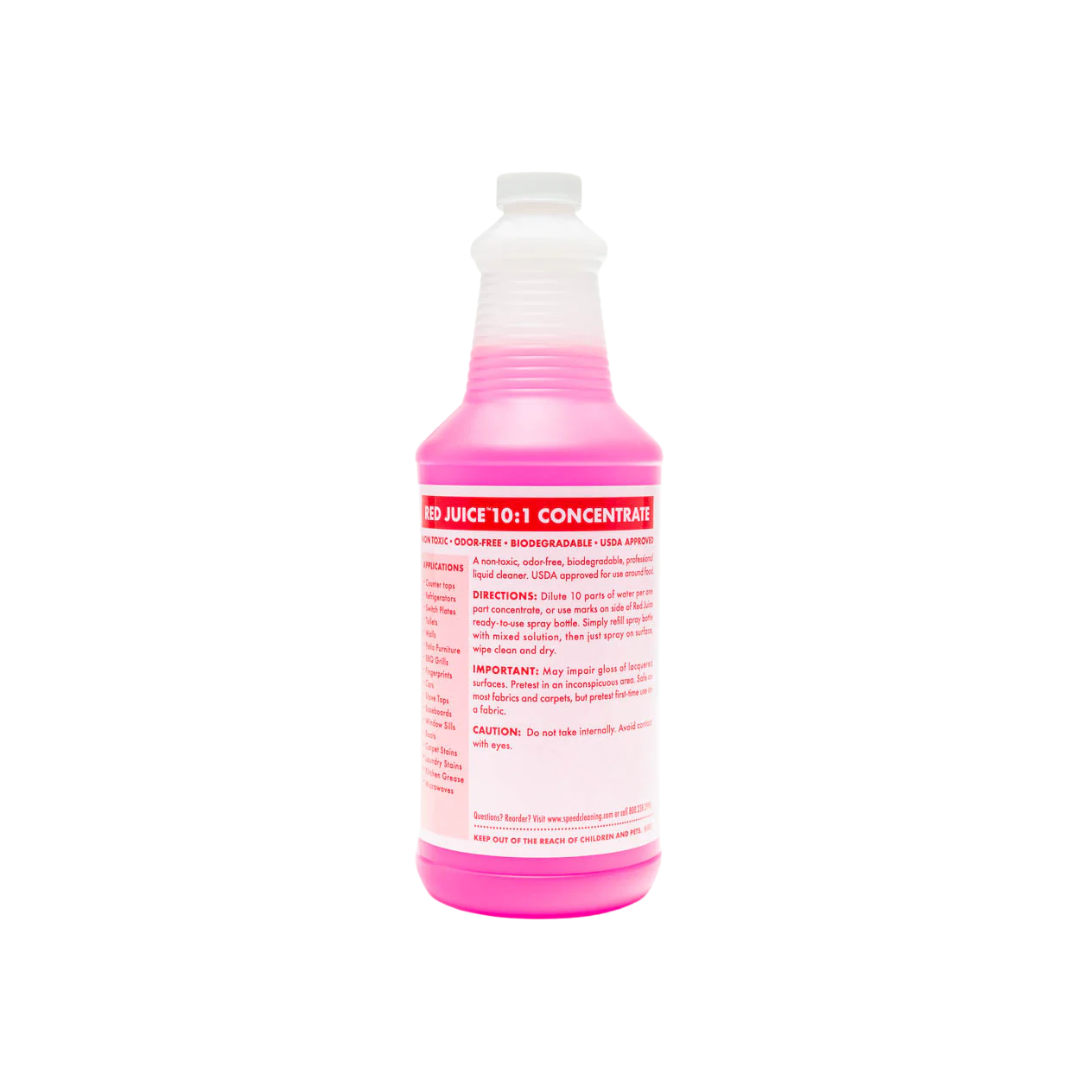 Speed Cleaning™ Red Juice Concentrate – 32 oz Mixing Bottle