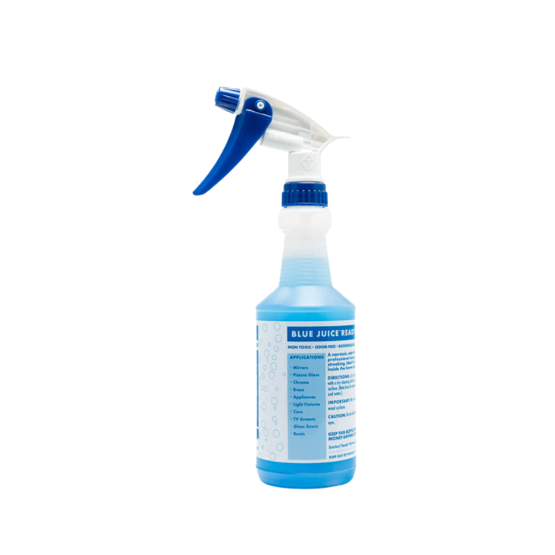 Speed Cleaning™ Blue Juice Concentrate – Glass & Surface Cleaner, 16 oz with Mixing Bottle