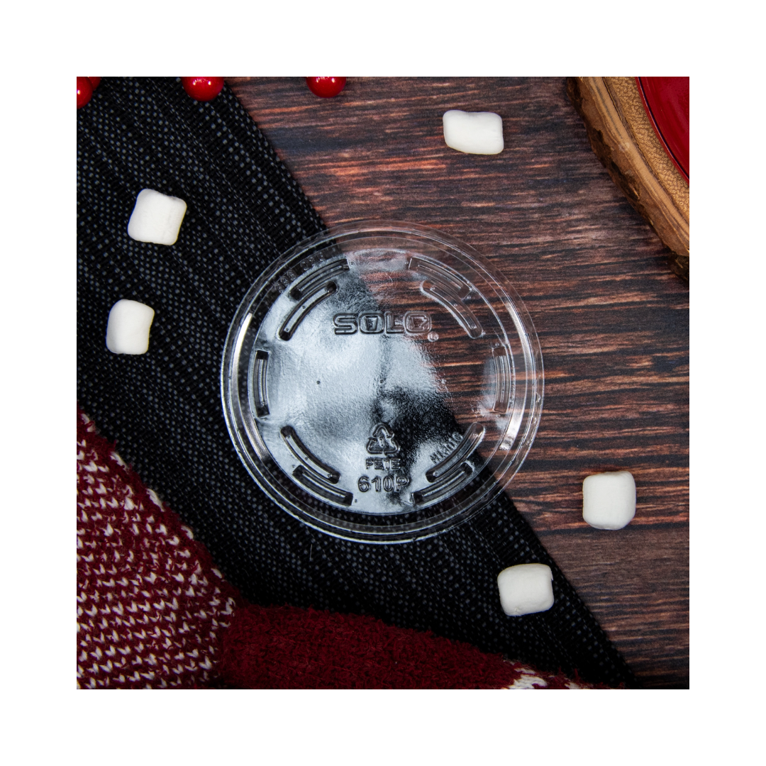 Dart® 10 oz. PET Non-Vented Cold Cup Lid – Clear
