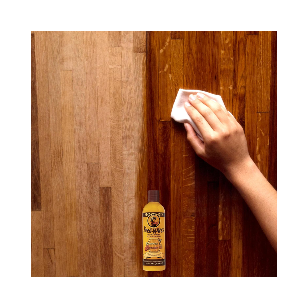 Howard® Feed-N-Wax Wood Polish & Conditioner – 16 oz Flip-Top Bottle