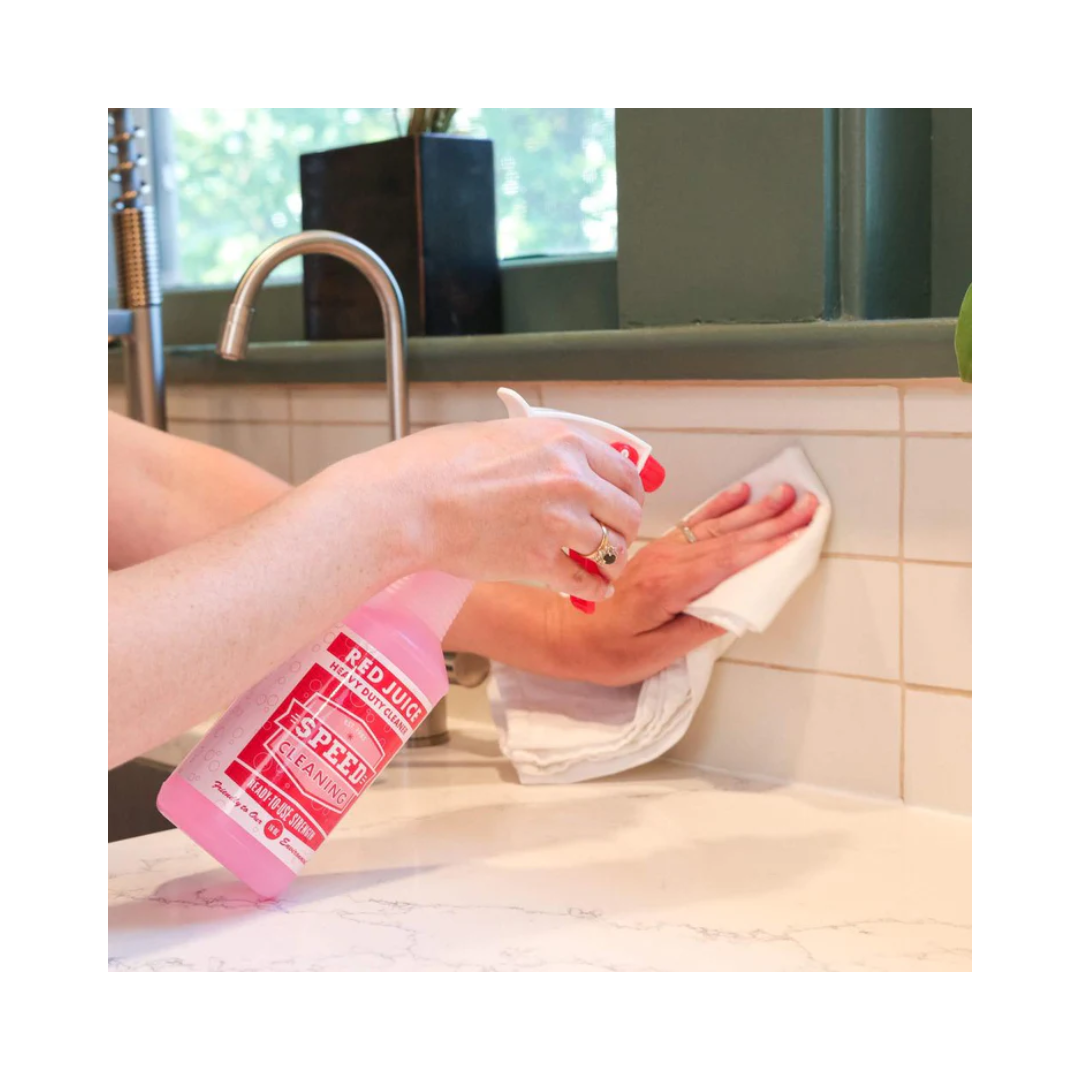 Speed Cleaning™ Red Juice Concentrate – 32 oz Mixing Bottle