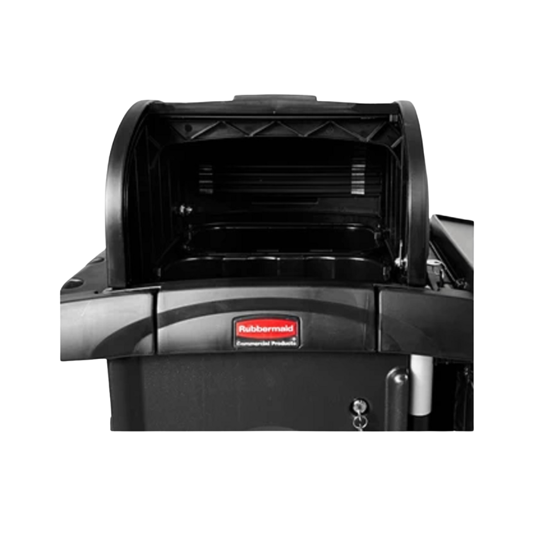 Rubbermaid® Preassembled Locking Security Hood – Black, 9.5" x 17" x 19"