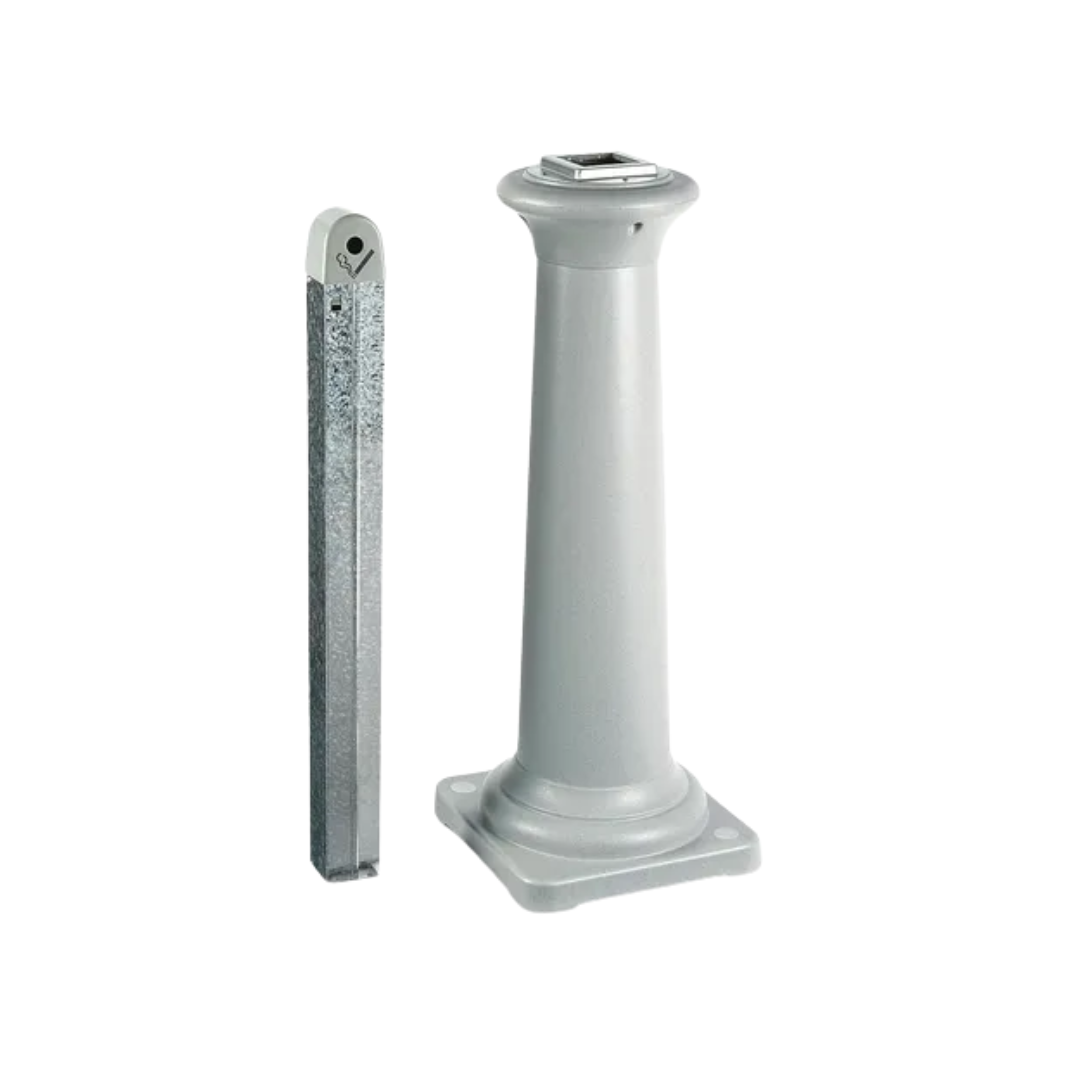 Rubbermaid® GroundsKeeper™ Tuscan Receptacle – Sandstone