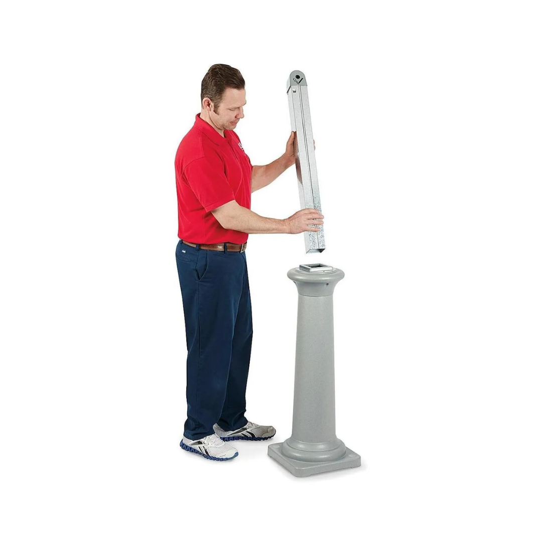 Rubbermaid® GroundsKeeper™ Tuscan Receptacle – Sandstone