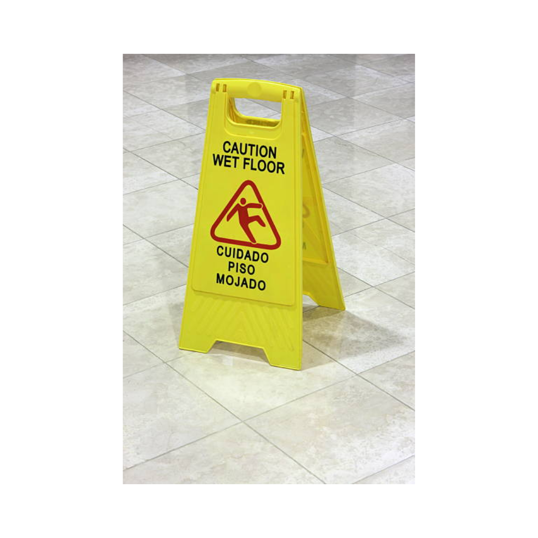 Caution Wet Floor Sign – Professional Two-Sided Safety Sign