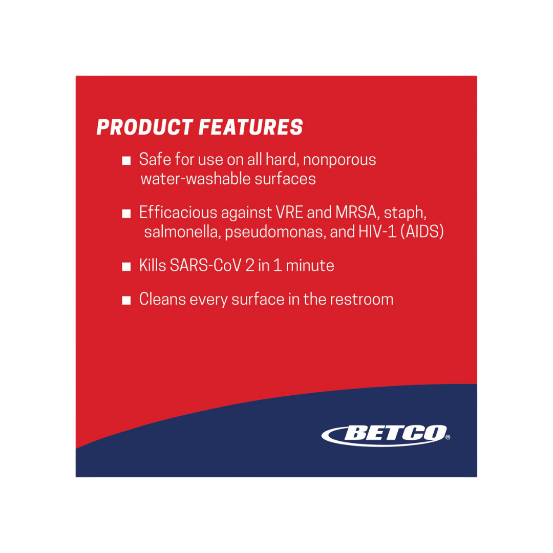 Betco® AF79 Concentrate Acid Free Bathroom Disinfectant – 2 L FastDraw®