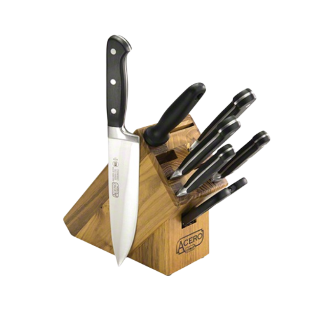 Winco® Acero 7-Piece Knife Block Set