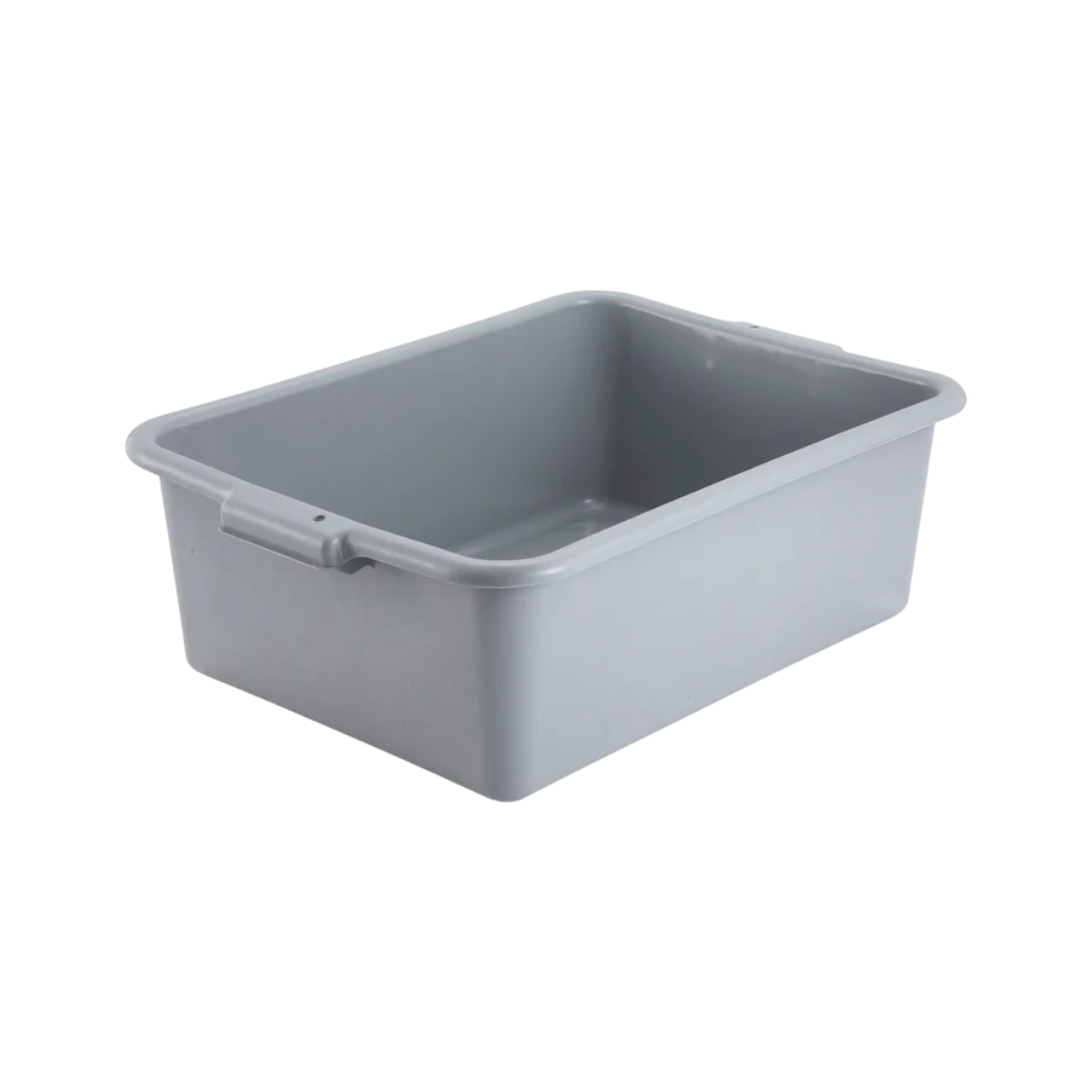 Winco® Gray Dish Boxes – Various Sizes & Covers, Polypropylene with NSF Covers