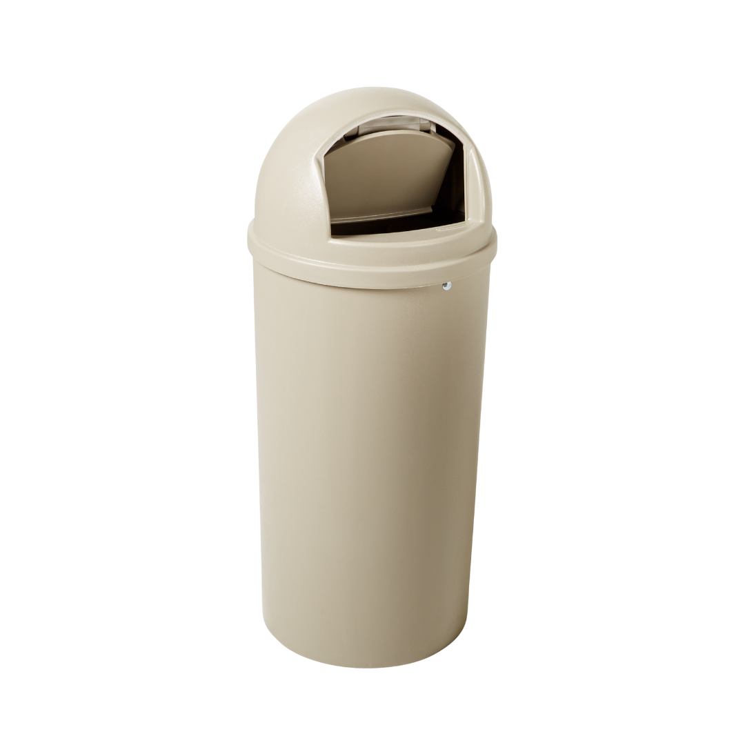 Rubbermaid® Marshal® Classic Fire-Safe Container – 15 & 25 Gal., White, With Retainer Hardware