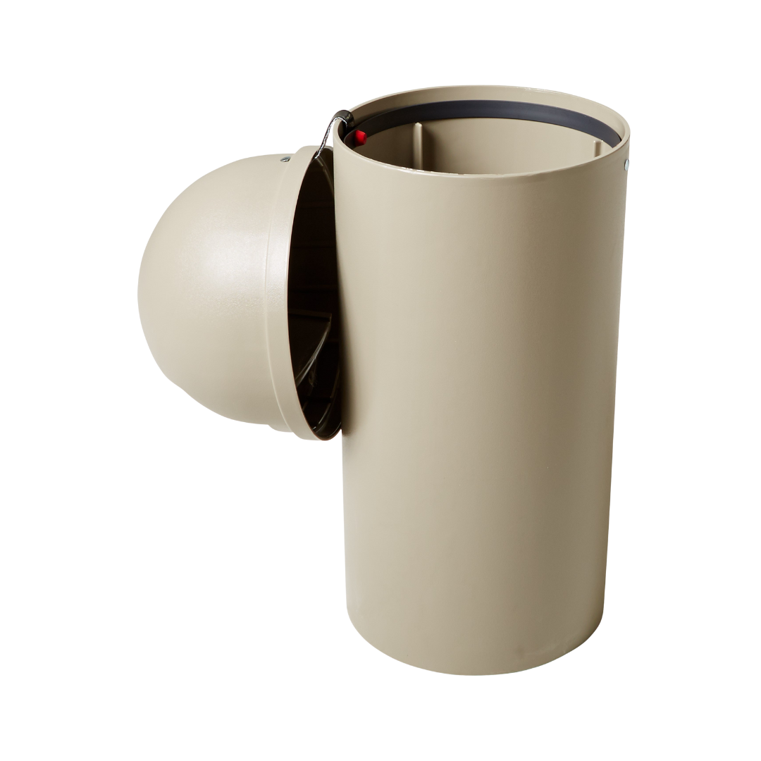 Rubbermaid® Marshal® Classic Fire-Safe Container – 15 & 25 Gal., White, With Retainer Hardware