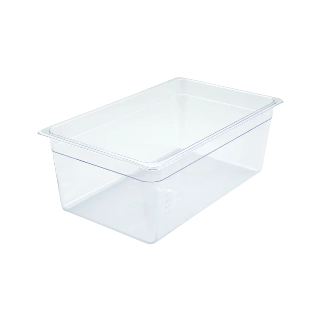 Winco® Polycarbonate Food Pans – Full, Half, 1/3, 1/4 & 1/6 Sizes