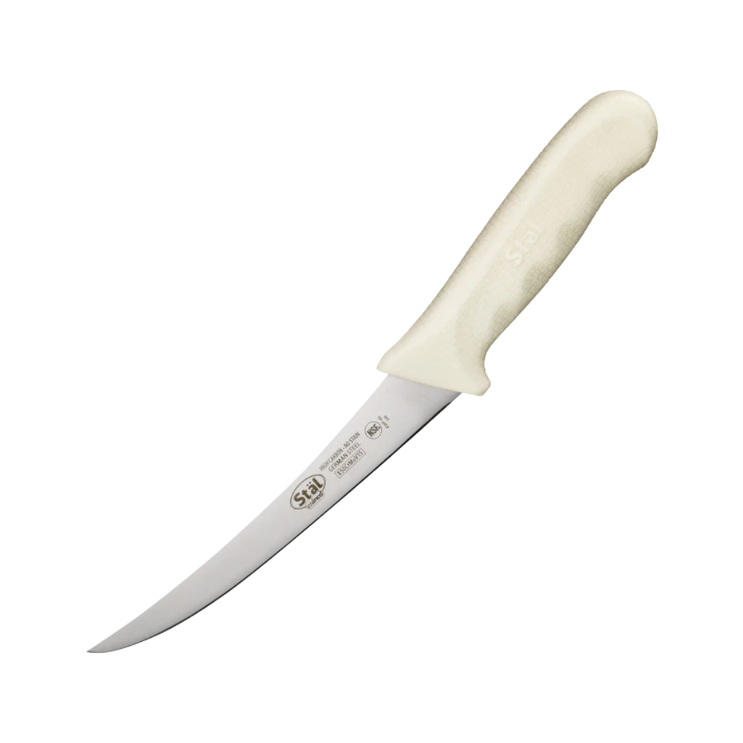 Winco® 6" Boning Knife with Curved Blade