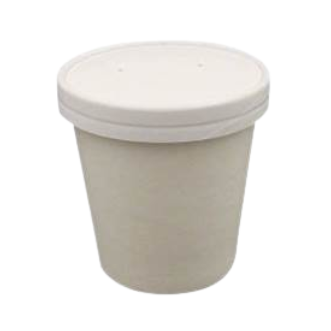 SQP Paper Soup Cup with Vented Paper Lid – 16 oz