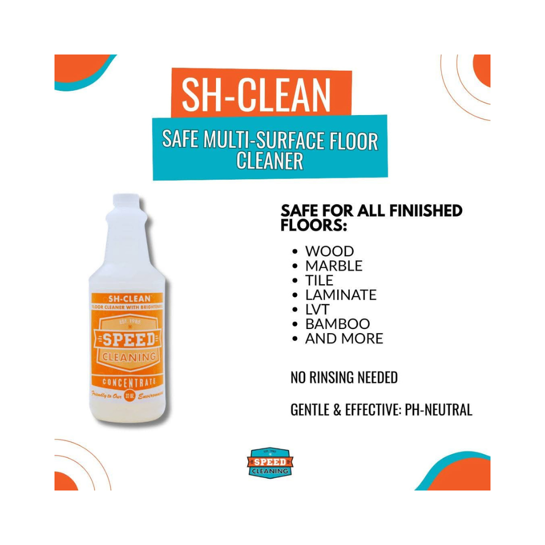 Speed Cleaning™ Sh-Clean Concentrate – 1 Gallon, Floor Cleaner