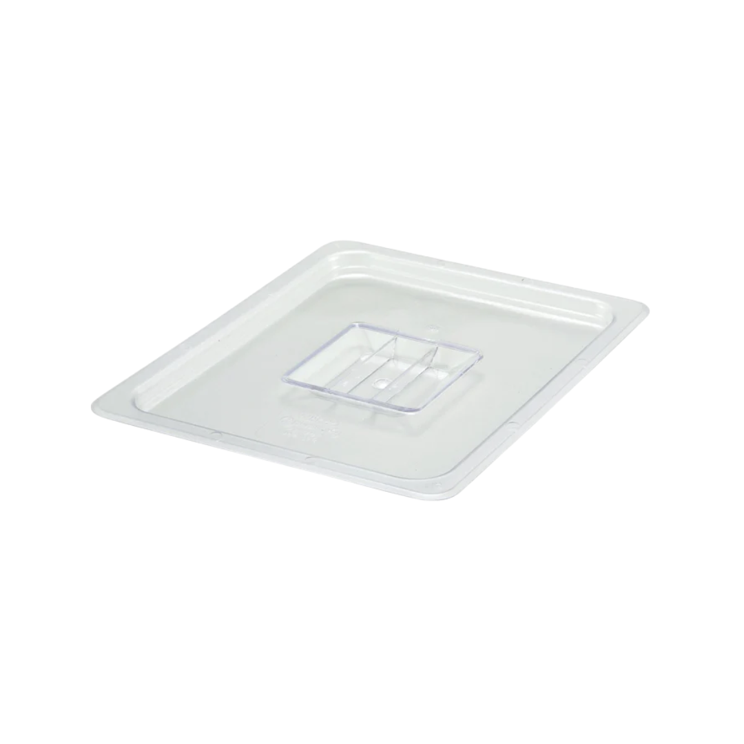 Winco® Polycarbonate Food Pan Covers – Full, 1/2, 1/3 & 1/4 Sizes (Solid)