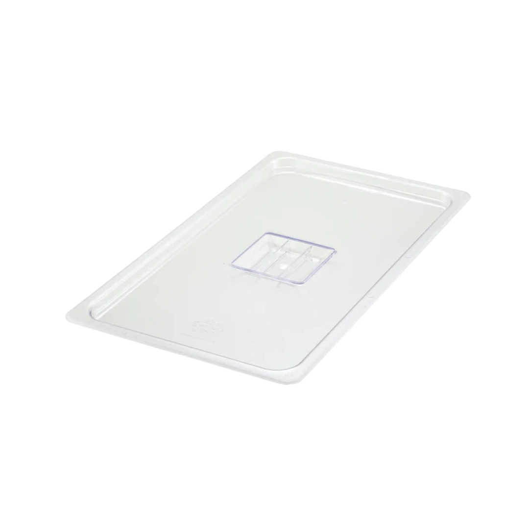 Winco® Polycarbonate Food Pan Covers – Full, 1/2, 1/3 & 1/4 Sizes (Solid)