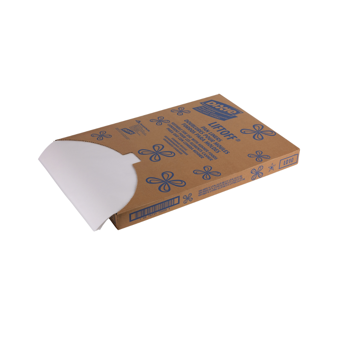 Dixie® Liftoff® Greaseproof Pan Liner – Quilon Treated, 16.375" x 24.375"