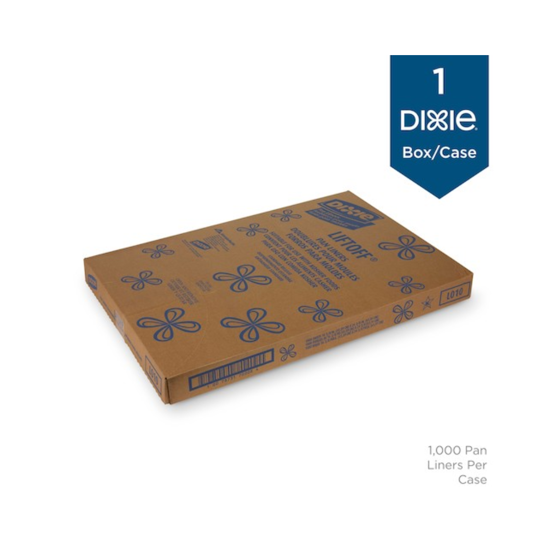 Dixie® Liftoff® Greaseproof Pan Liner – Quilon Treated, 16.375" x 24.375"