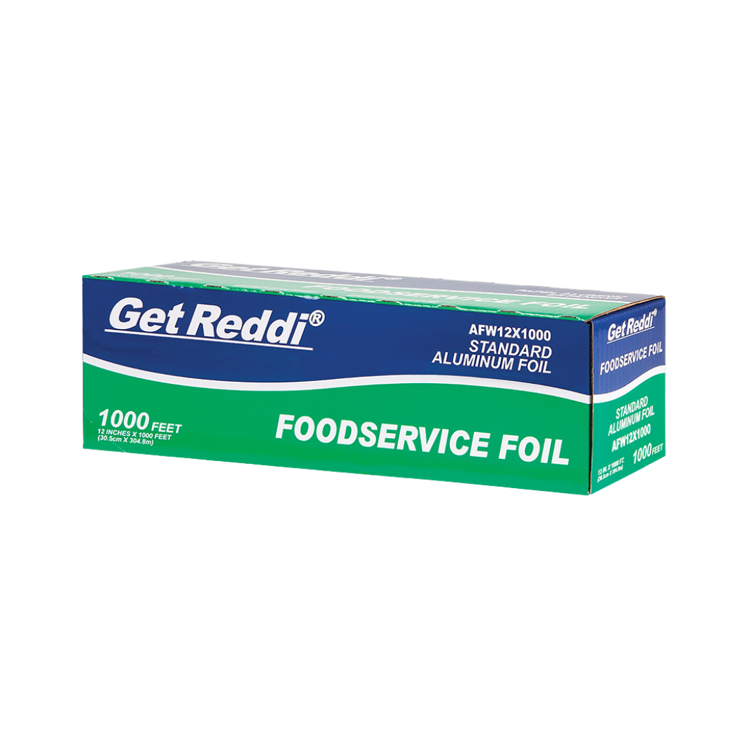 Inteplast Get Reddi® Foodservice Aluminum Foil – Standard & Heavy Duty, 12", 18" & 24" Widths