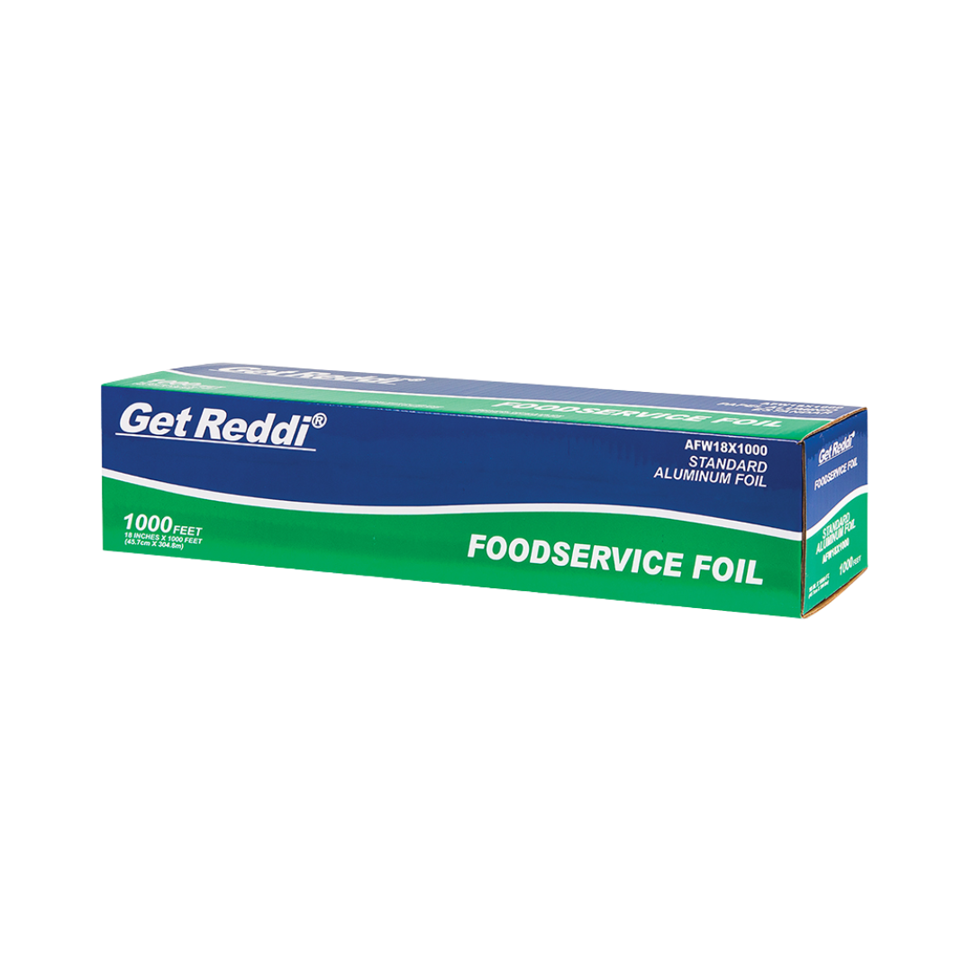 Inteplast Get Reddi® Foodservice Aluminum Foil – Standard & Heavy Duty, 12", 18" & 24" Widths