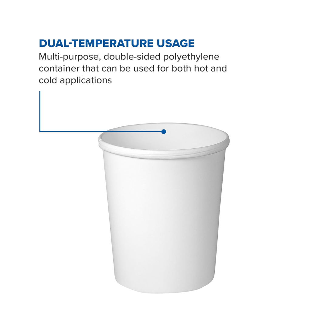 Solo® White Double Poly Paper Food Containers – 12 oz & 32 oz