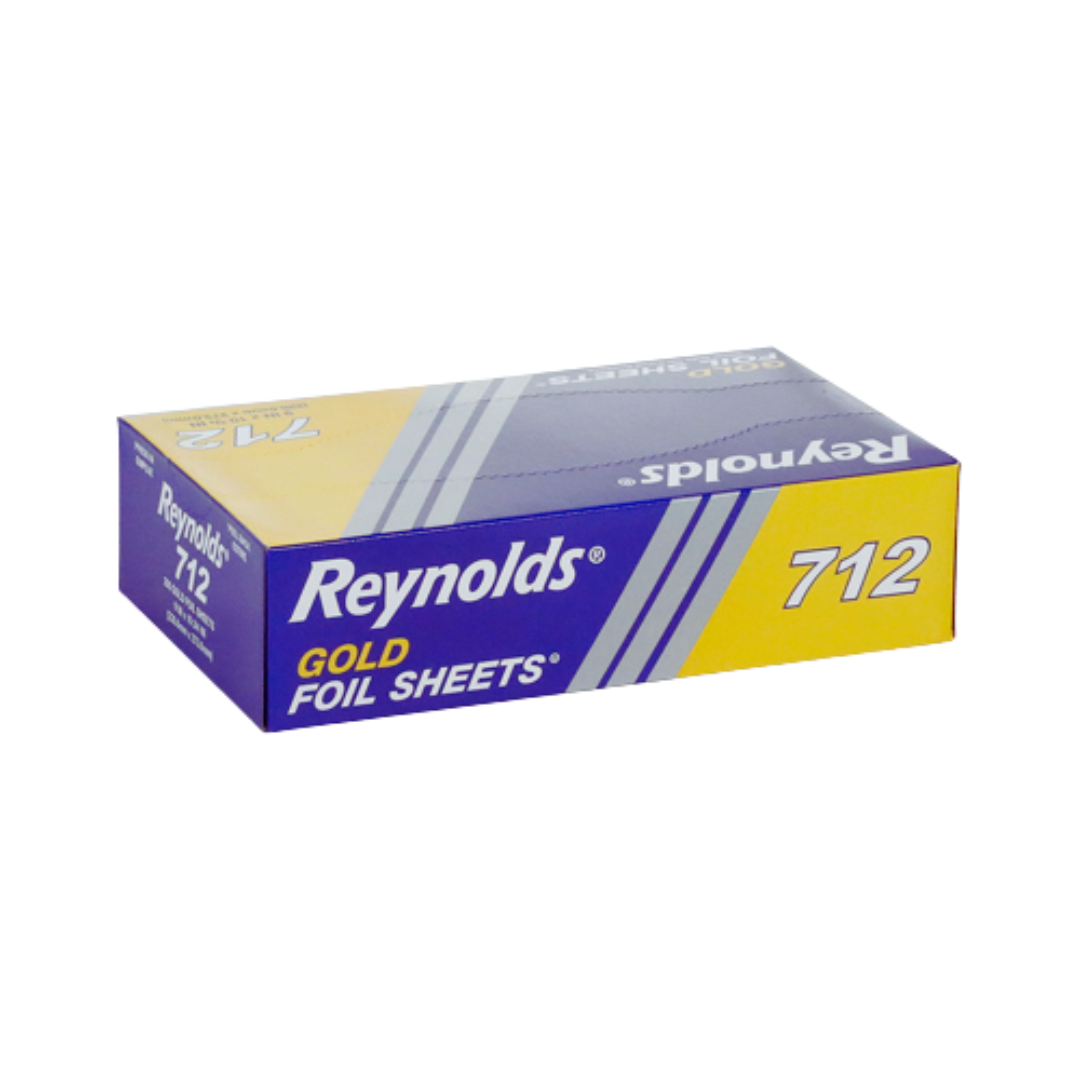 Reynolds® Interfolded Aluminum Foil Sheets – 9" & 12", Silver & Gold, Multiple Pack Sizes