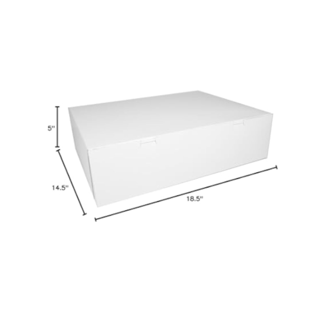 Southern Champion® White Sheet Cake/Utility Box – 18.5" x 14.5" x 5", 1/2 Sheet