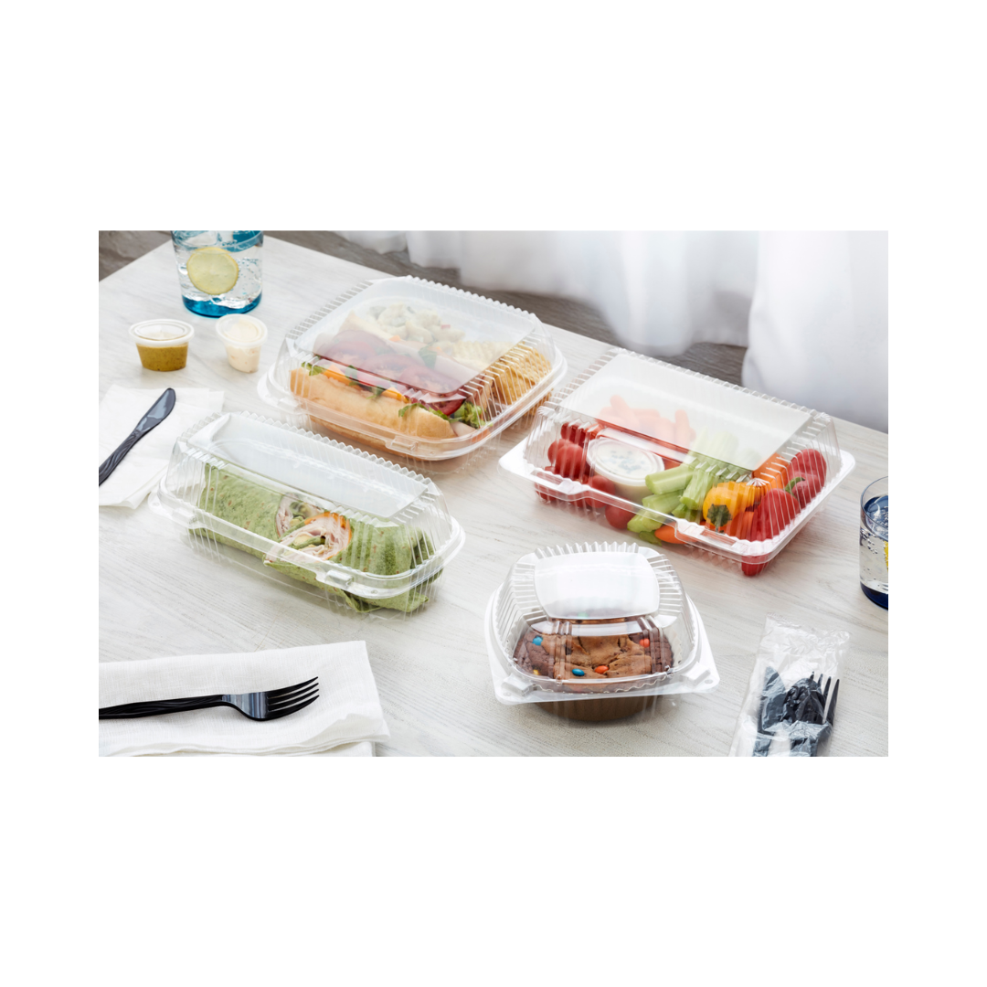 Pactiv ClearView® SmartLock® Hinged Containers – 20 oz, 23 oz, 49 oz & 62 oz