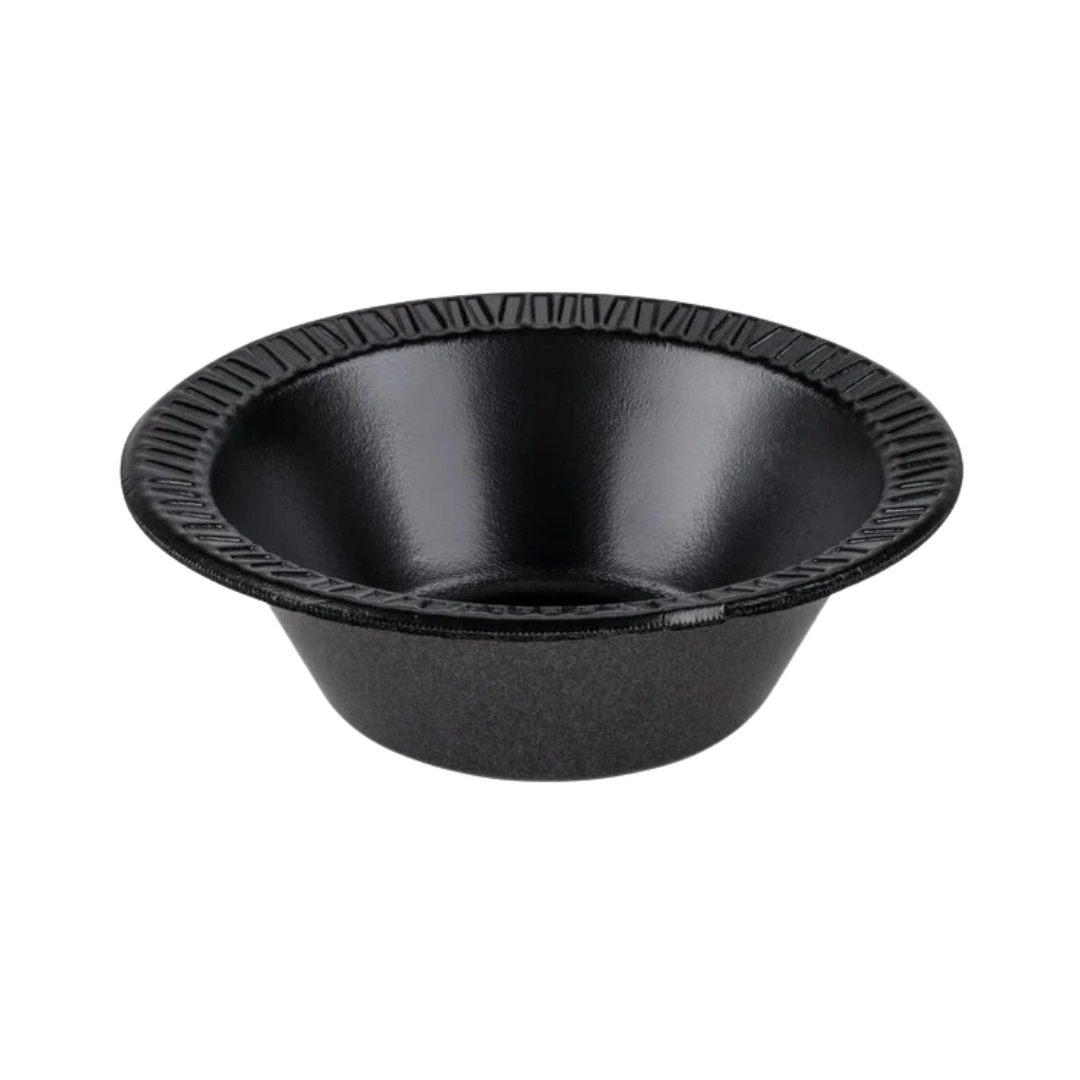 Dart® Quiet Classic® XPS Laminated Foam Bowls – 3.5 oz to 12 oz, Black & White