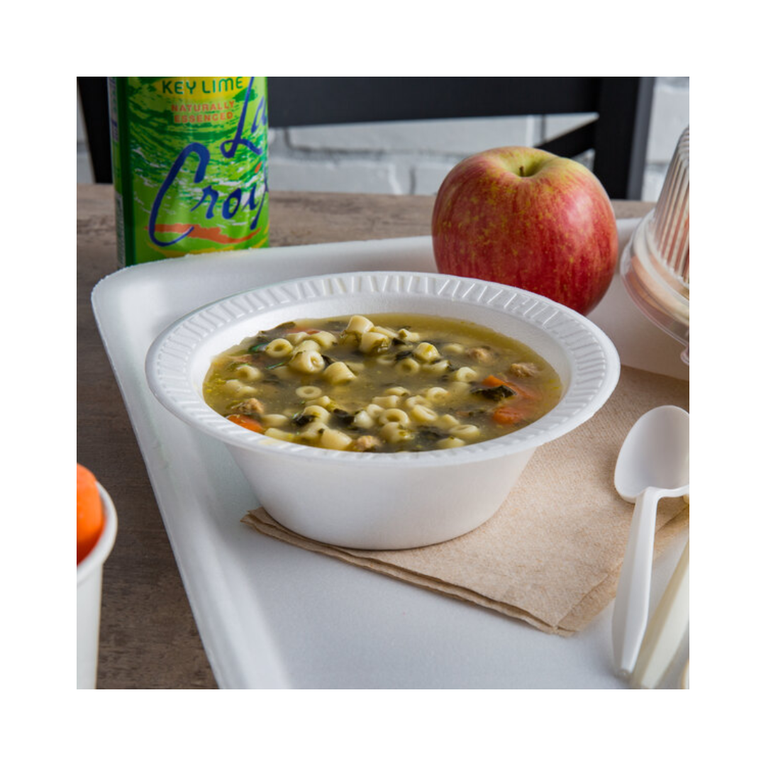 Dart® Quiet Classic® XPS Laminated Foam Bowls – 3.5 oz to 12 oz, Black & White