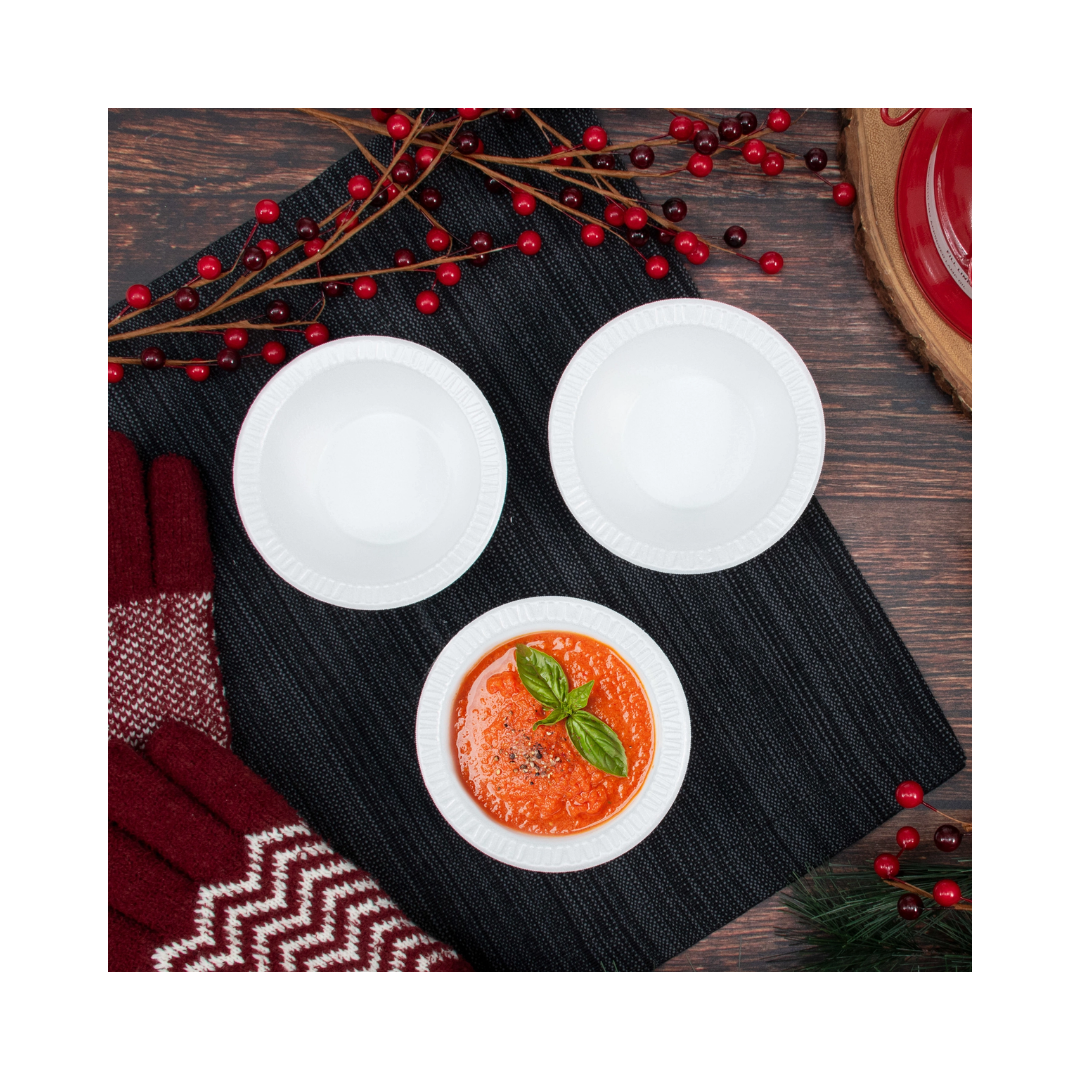 Dart® Concorde® XPS Non-Laminated Foam Bowls – 5 oz to 12 oz, White