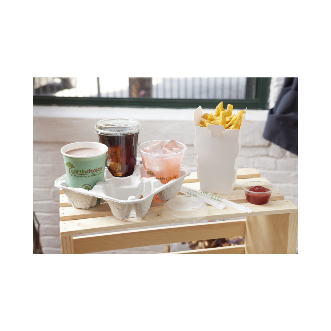 Pactiv EarthChoice® Carry-Safe® Fiber Blend Beverage Cup Carrier – 4-Cup