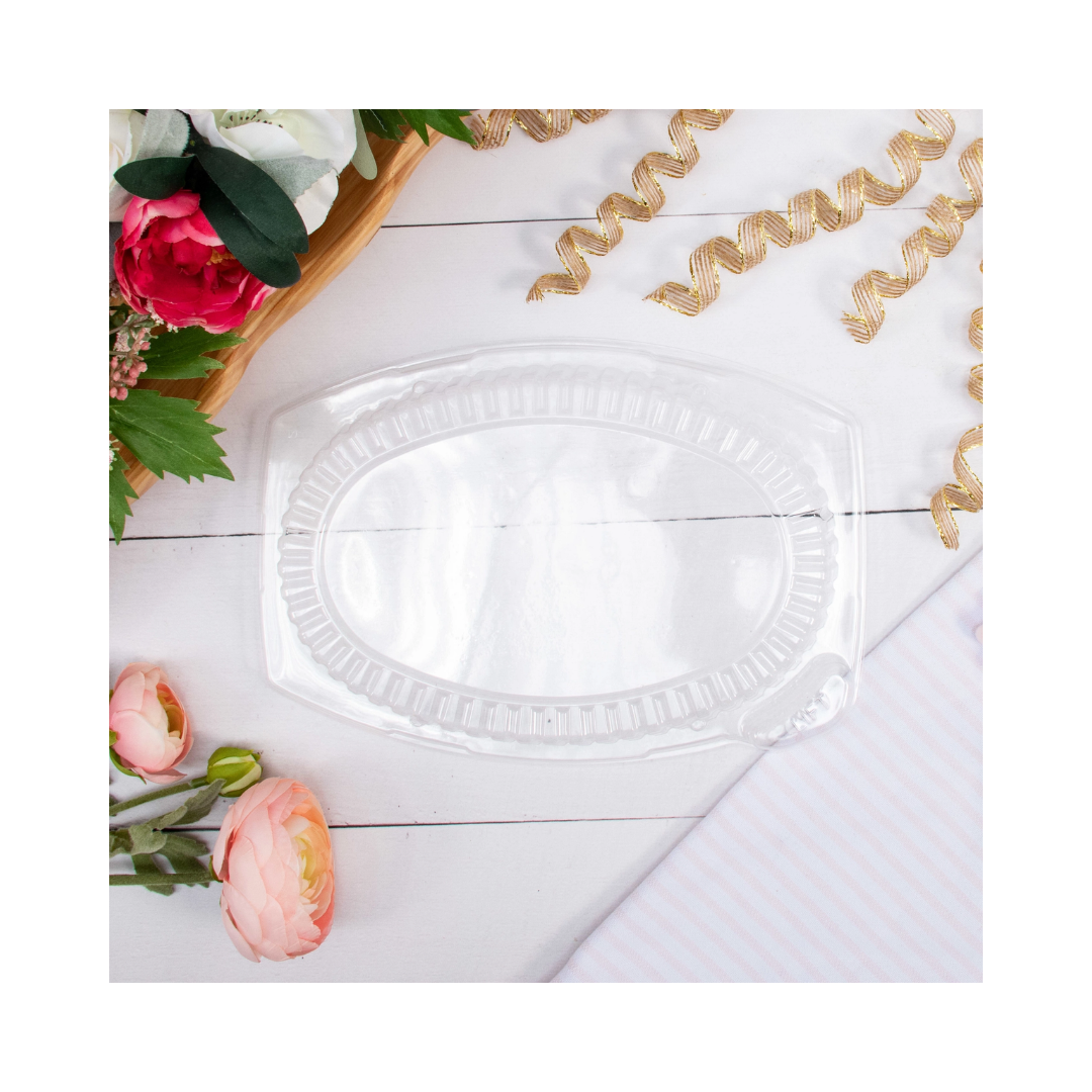 Dart® 9" x 6.5" OPS Dome Lid – Clear, For Platters