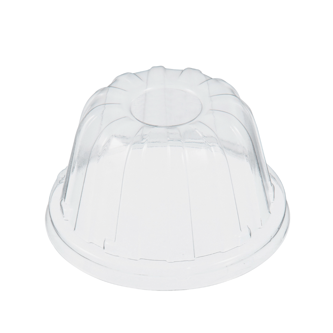 Dart® 12 oz. OPS Plastic High Dome Lid - Clear