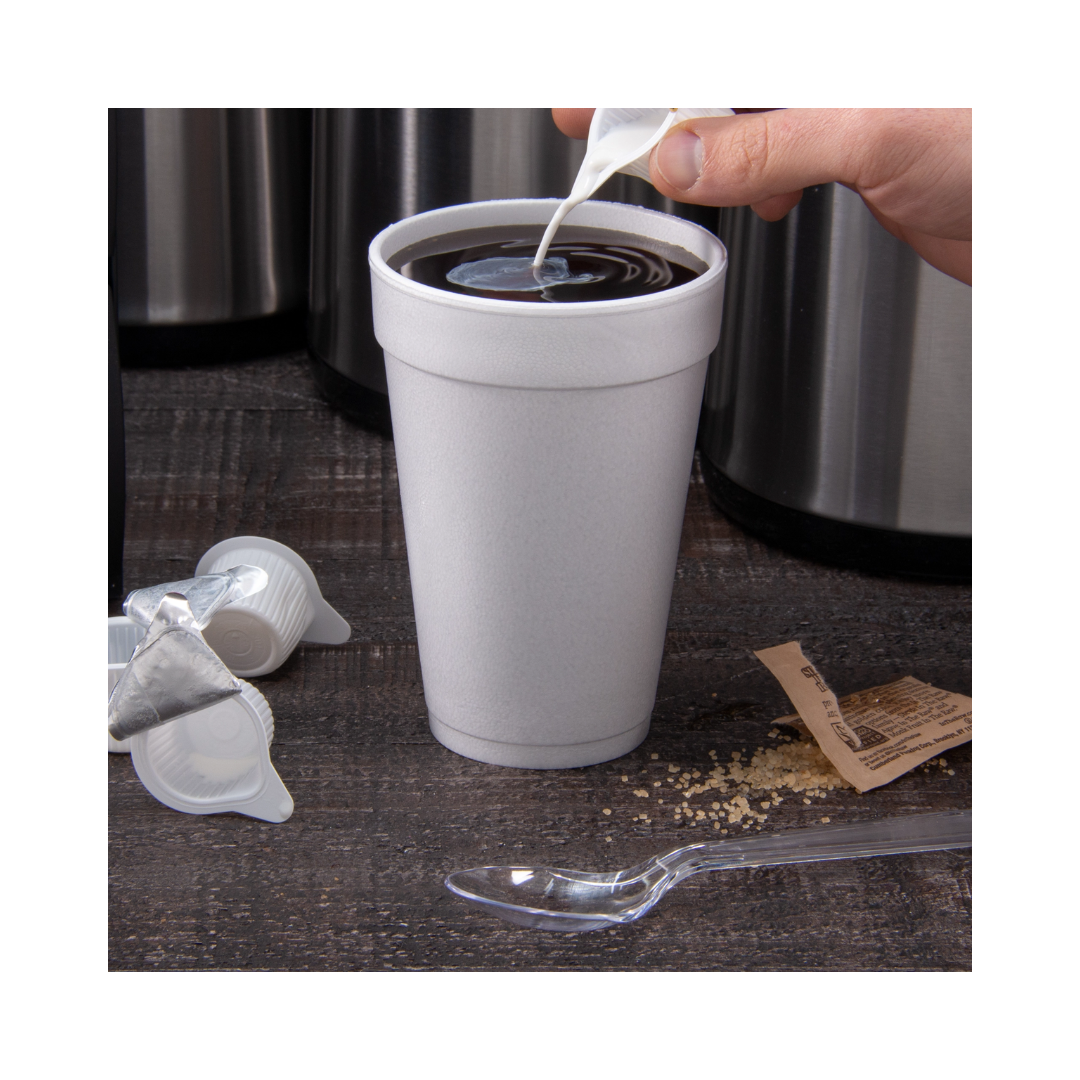 Dart® J Cup® Insulated Foam Cups – 16 oz, White