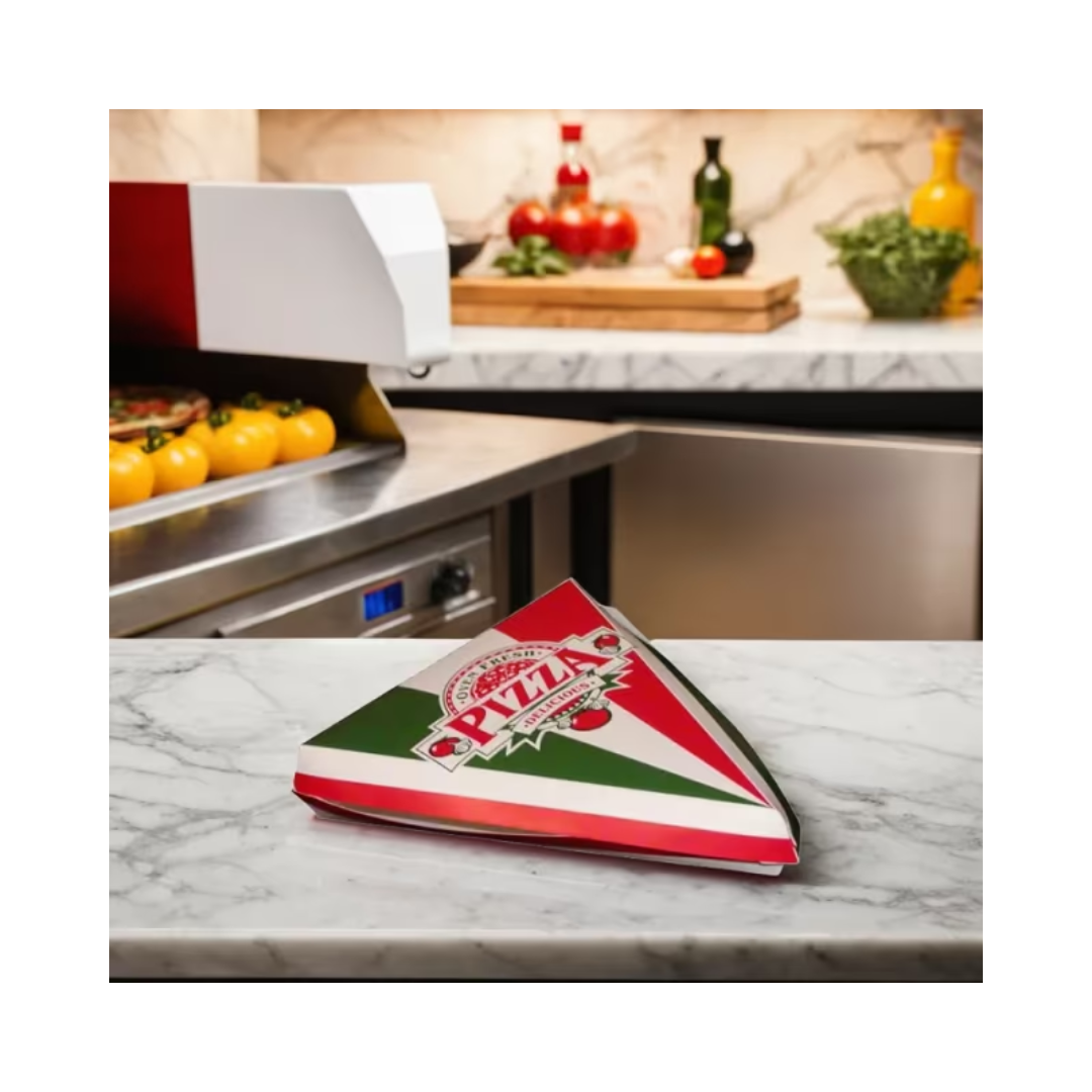 SQP® 7" Two Colored Pizza Slice Holder – Red & White
