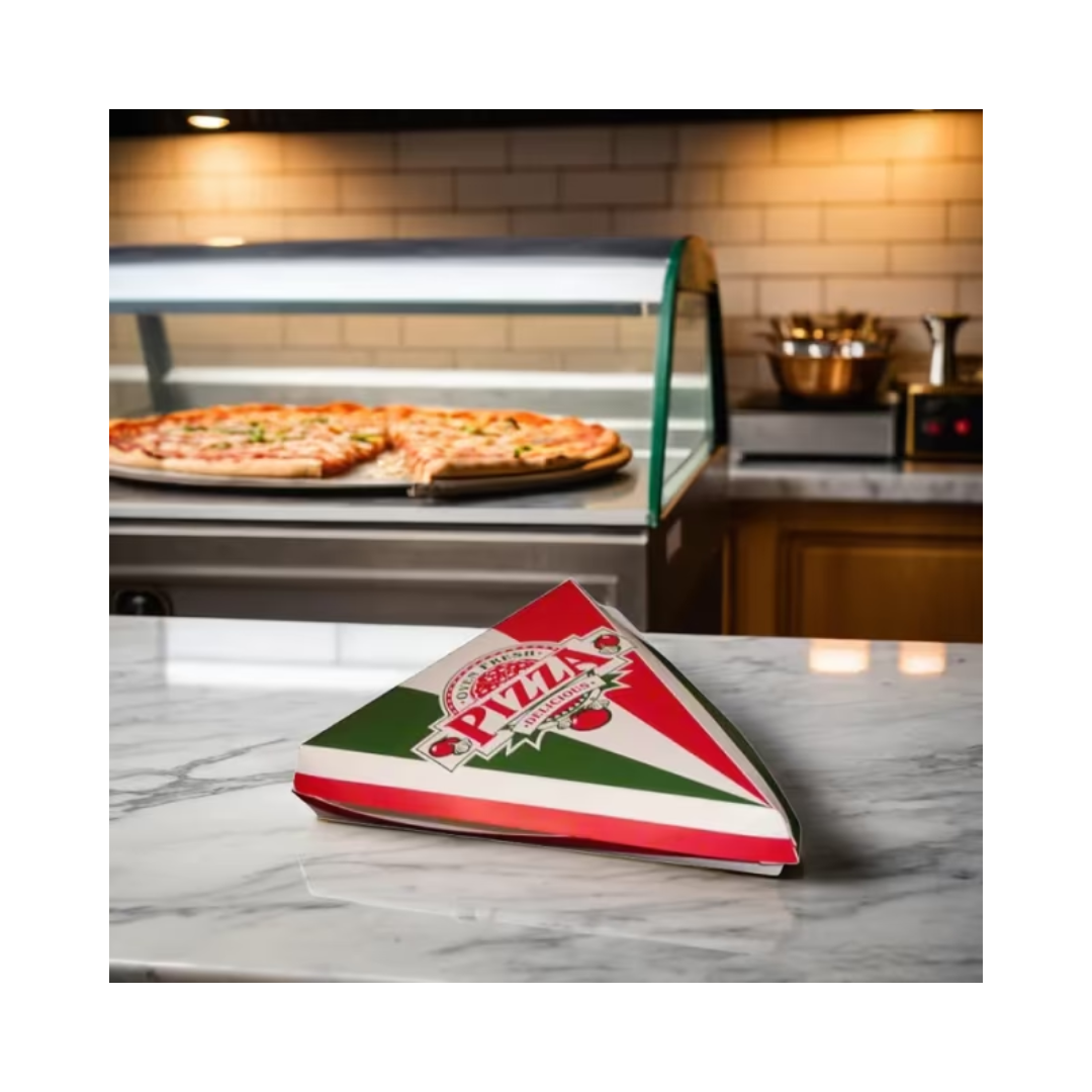 SQP® 7" Two Colored Pizza Slice Holder – Red & White