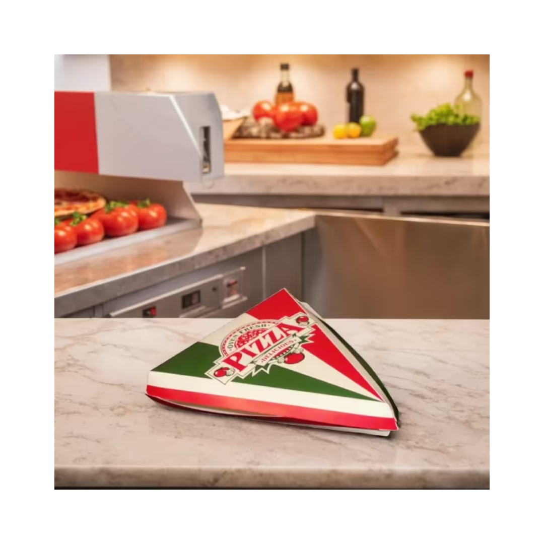 SQP® 7" Two Colored Pizza Slice Holder – Red & White