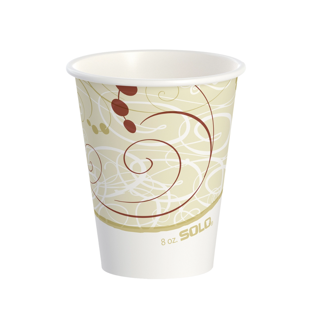 Solo® Symphony™ Single Poly Paper Hot Cups – 6 oz, 8 oz, 16 oz