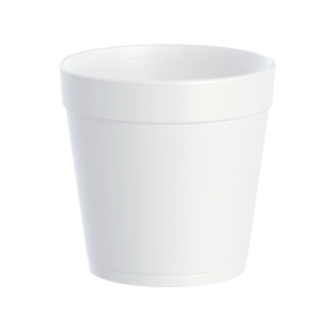 Dart® J Cup® Insulated EPS Foam Food Containers – White, 4 oz to 32 oz