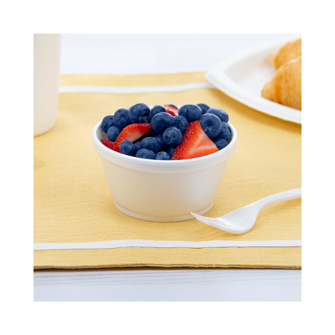 Dart® J Cup® Insulated EPS Foam Food Containers – White, 4 oz to 32 oz
