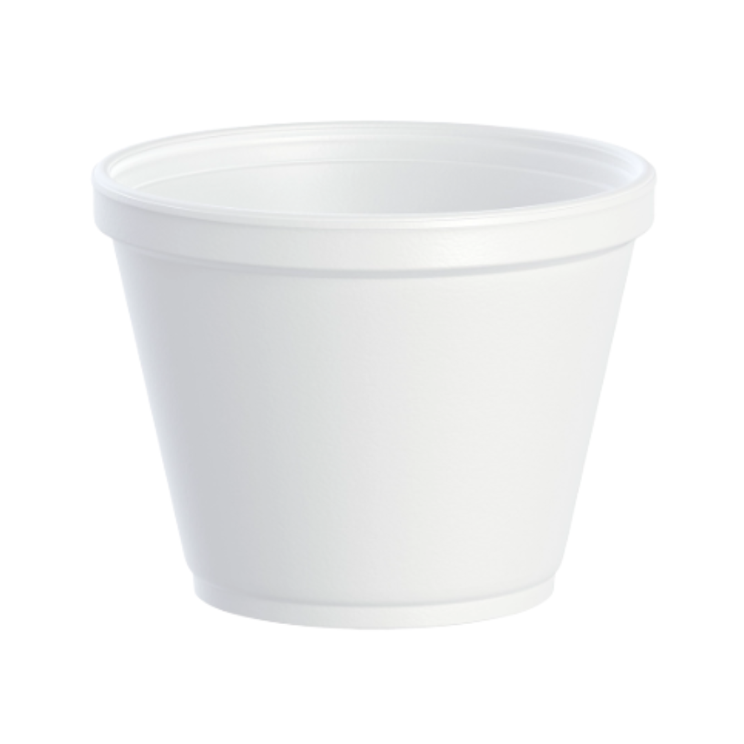 Dart® J Cup® Insulated EPS Foam Food Containers – White, 4 oz to 32 oz