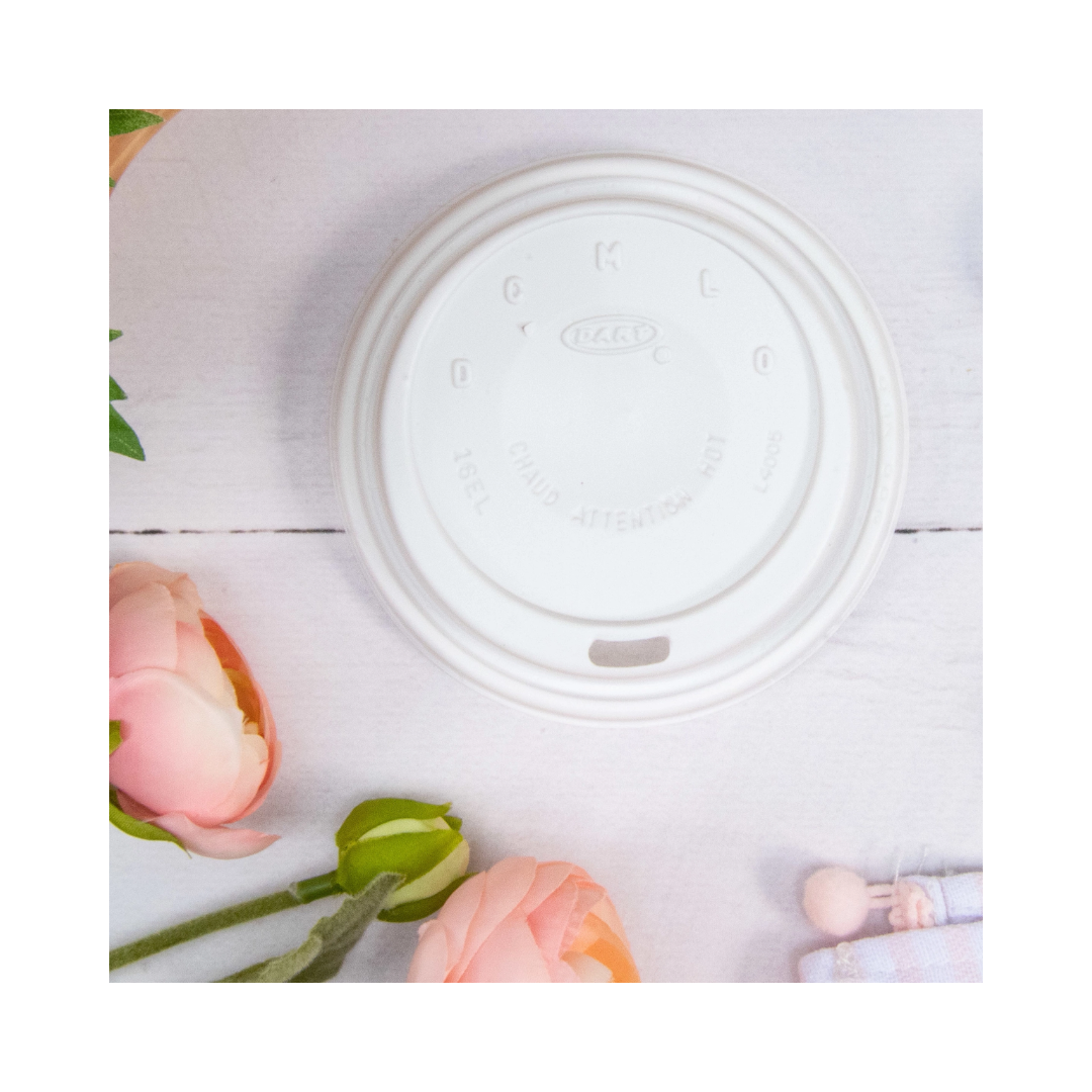 Dart® 12–24 oz HIPS Cappuccino Lid – White