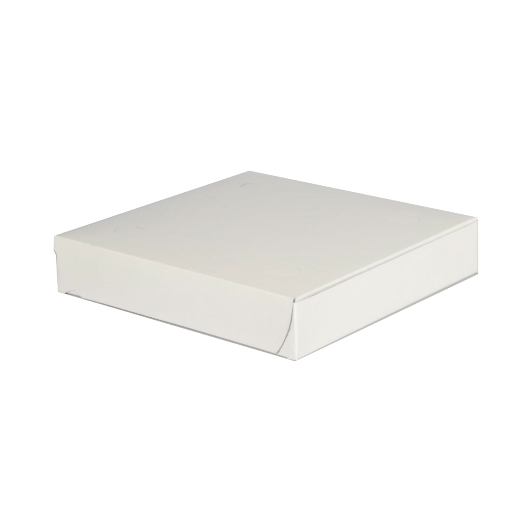 Southern Champion® White Pizza Box – 8" x 8" x 1 1/2", Lock Corner