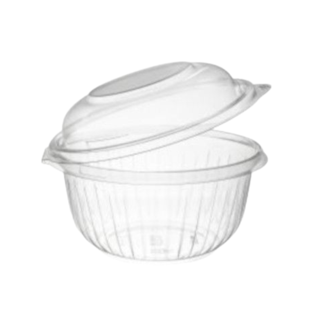 Dart® PresentaBowl™ Clear Hinged Bowls – Dome & Flat Lid, 8 oz to 24 oz
