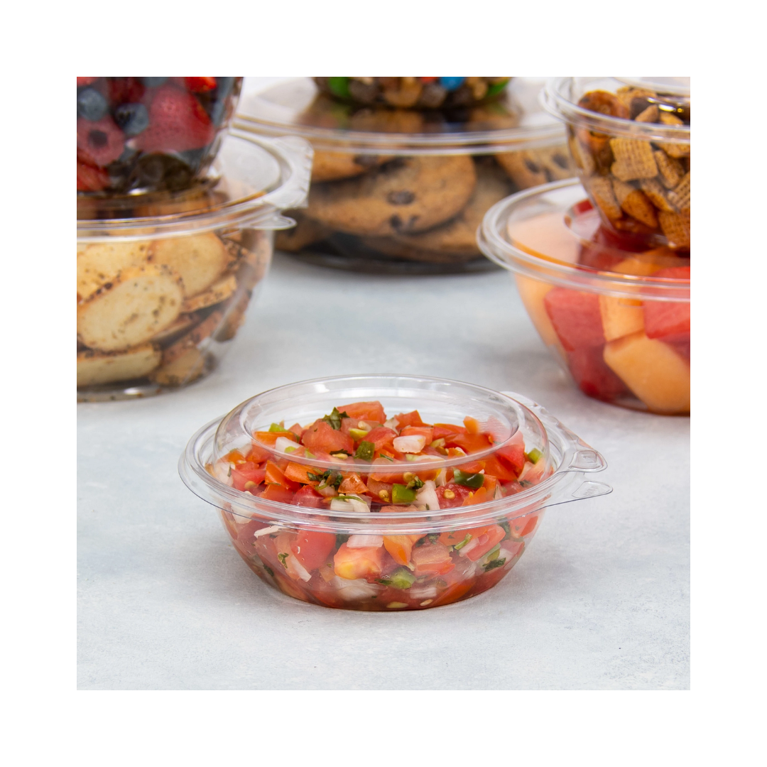 Dart® Safe Seal™ Tamper Resistant Bowls w/Dome Lids – 8 oz & 48 oz