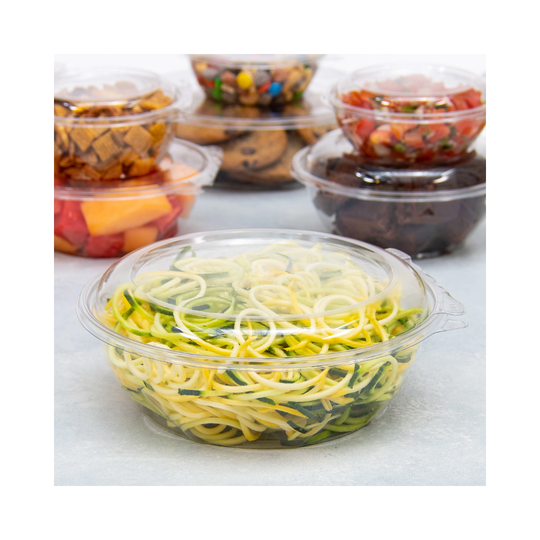 Dart® Safe Seal™ Tamper Resistant Bowls w/Dome Lids – 8 oz & 48 oz