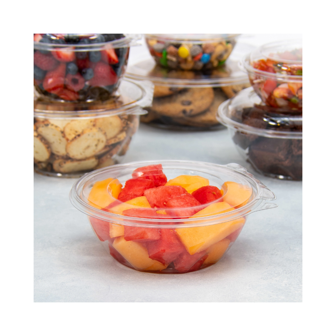 Dart® Safe Seal™ Tamper Resistant Bowls w/Flat Lids – 16 oz & 24 oz