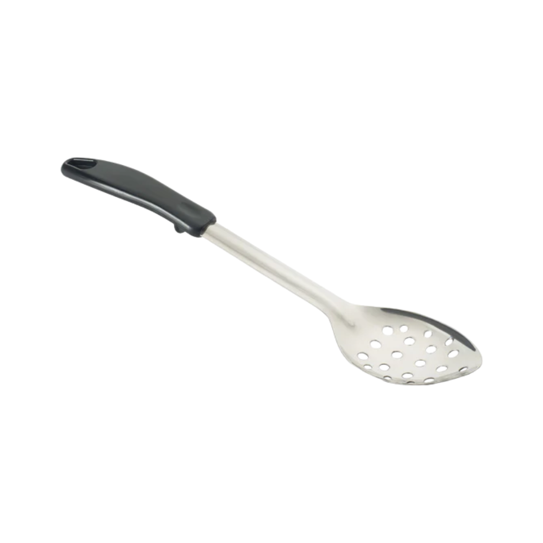 Winco® Stainless Steel Basting Spoon with Stop Hook – 13", Perforated