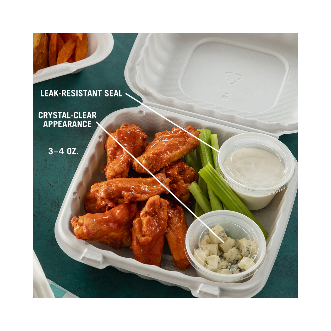Pactiv® Portion Cups & Lids – Translucent & Clear Options